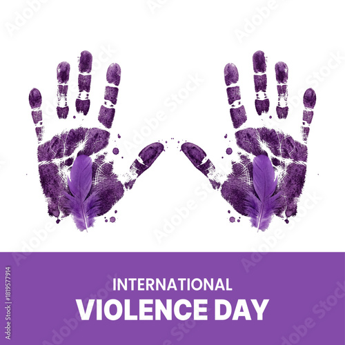 Hand paint for stop violance