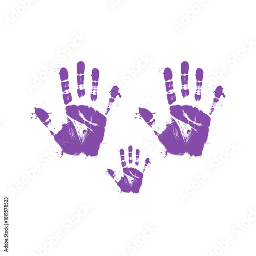 Right Hand paint for stop violance