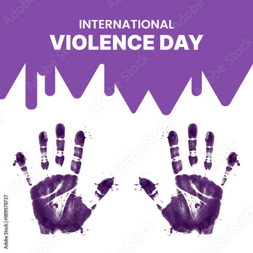 Right Hand paint for stop violance