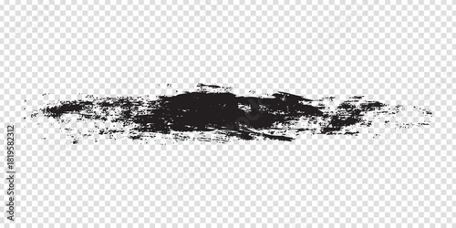 A dynamic, artistic brush stroke of vibrant blue paint against a clean white background.