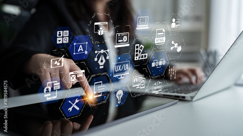 The concept of UX UI design focuses on user experience and interface. This process is essential for creating intuitive applications, enhancing the overall UX UI design. Entice