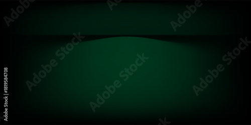 Abstract gradient podium background. Empty green 3D studio background. Clean scene for product presentation mockup template. eps 10