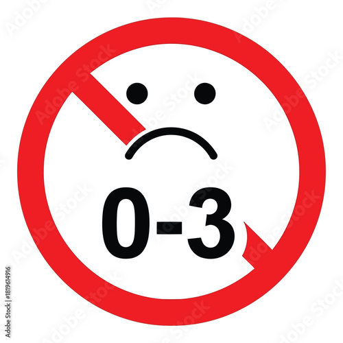 No sad faces allowed for ages zero to three