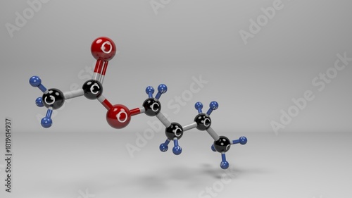 Photos Butyl acetate molecule