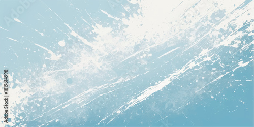 Abstract blue water splash texture on a frozen ice surface