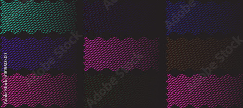Colorful abstract rainbow background with cyan and purple lines and digital design