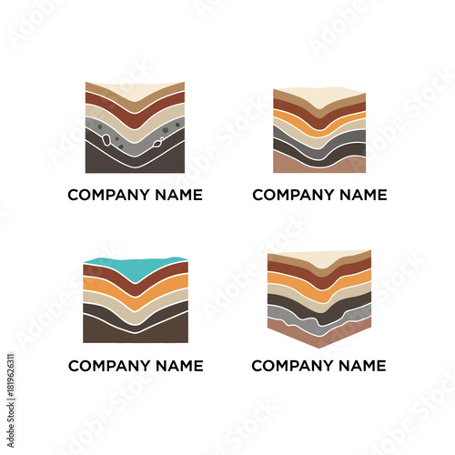 Soil Layers Logo Variations - A Study in Earth and Design.