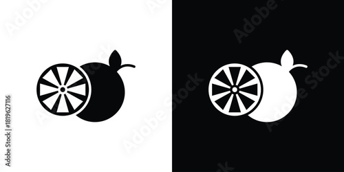 Citrus icon design concept. vector flat icons