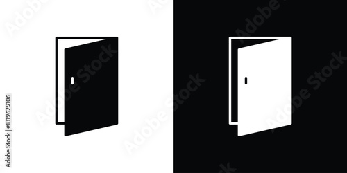 Door closed icon design concept. vector flat icons