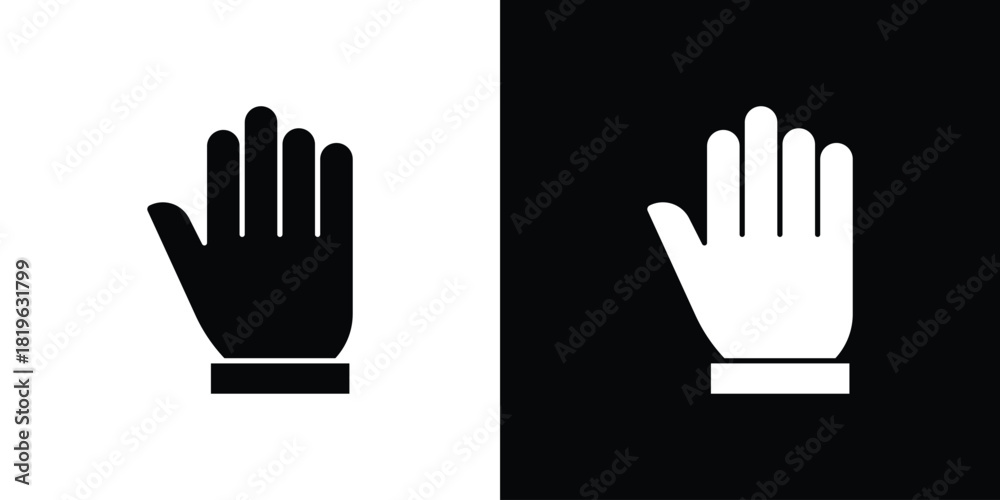 Fototapeta premium Hand icon design concept. vector flat icons