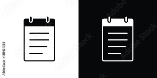 Memo Pad icon design concept. vector flat icons