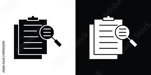 Overview icon design concept. vector flat icons