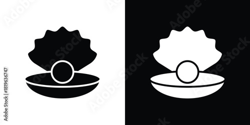 Pearl icon design concept. vector flat icons