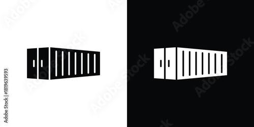 Shipping Container icon design concept. vector flat icons