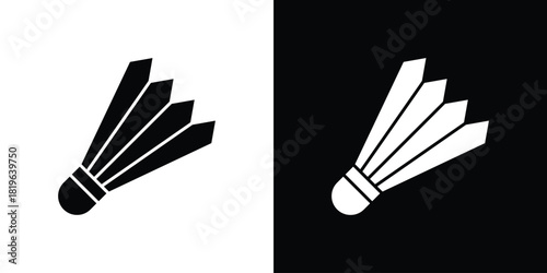Shuttlecock icon design concept. vector flat icons