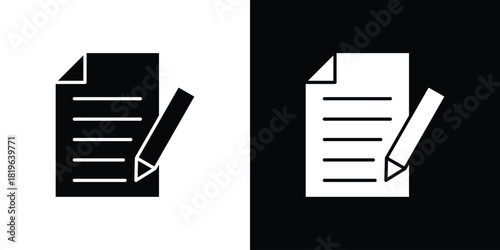 signature file icon design concept. vector flat icons