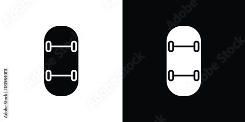 Skateboard icon design concept. vector flat icons