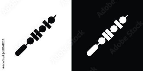 Skewer icon design concept. vector flat icons