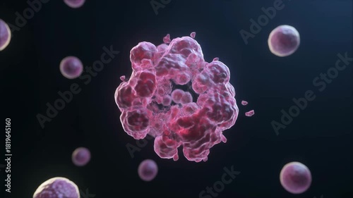 Microscopic Animation of a Cell Undergoing Apoptosis