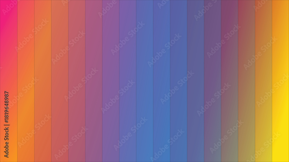 Obraz premium Vibrant Abstract Rainbow Gradient Art | Smooth Spectrum Color Panels with Modern Digital Blends for Creative Backgrounds and Inspiration