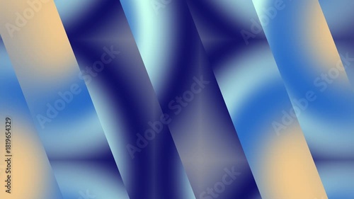 Stylish animated gradient stripes in minimal design. Looped 4k animation