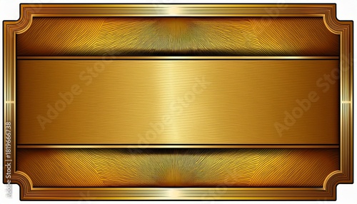 golden name plate