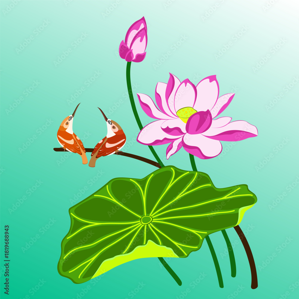 Obraz premium vector illustration of a flower