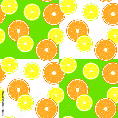 seamless pattern with oranges
