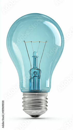 Light bulb isolated on white