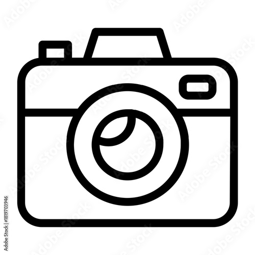 Modern camera icon for photography enthusiasts