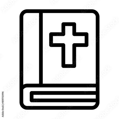 Faithful Bible icon for religious designs project