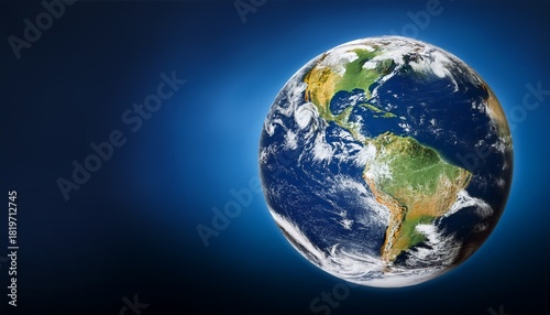 Earth Globe On Transparent Background