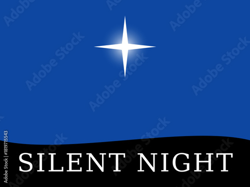 Creative editable text effect featuring a bright star over a deep blue background