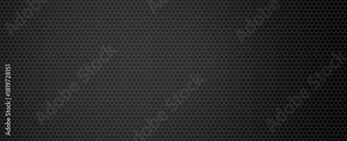 Black perforated metal plate. Metal grill. Black metal texture steel background. Perforated sheet metal.Abstract dark gray circle mesh pattern background texture. modern