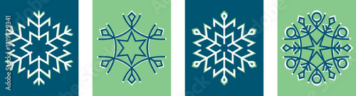 New Year and Christmas background. Background for greeting card. 2026. New year and Christmas greeting card. Blue and green backgrounds. Vector