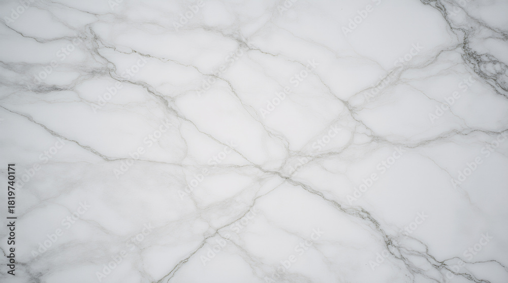 Obraz premium Top-Down Carrara Marble Background for Stationery Design and Corporate Branding | Sophisticated Pattern with Subtle Veins