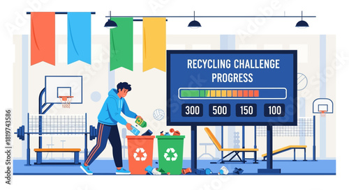 Gym's recycling competition to encourage environmental responsibility and wellness