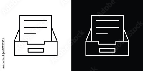 Archive icons vector template, EPS 10 for design