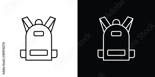 Backpack icons vector template, EPS 10 for design