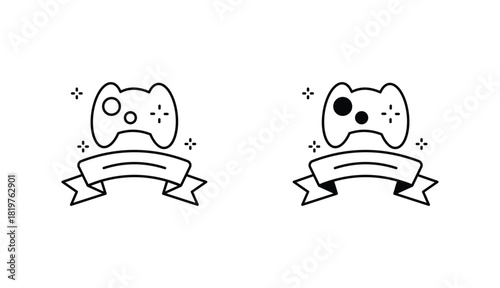 Winner line icon vector stock with white background