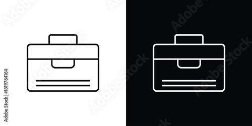 Briefcase icons vector template, EPS 10 for design