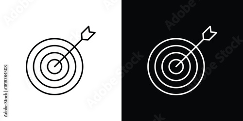 Bullseye pointer icons vector template, EPS 10 for design