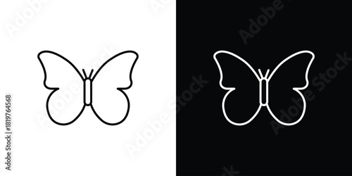 Butterfly icons vector template, EPS 10 for design