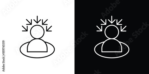 Centric consumer icons vector template, EPS 10 for design