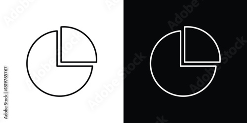 Chart pie icons vector template, EPS 10 for design