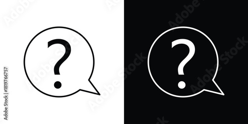 Comment question icons vector template, EPS 10 for design