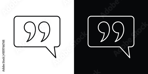 Comment quote icons vector template, EPS 10 for design