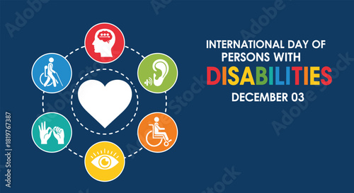 International day of persons with disabilities awareness graphic