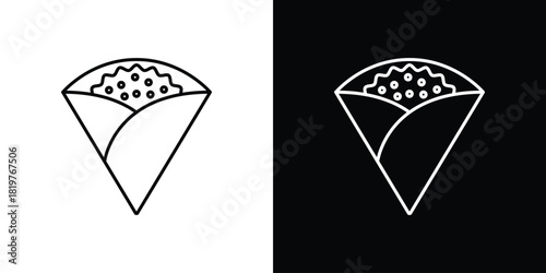 Crepe icons vector template, EPS 10 for design