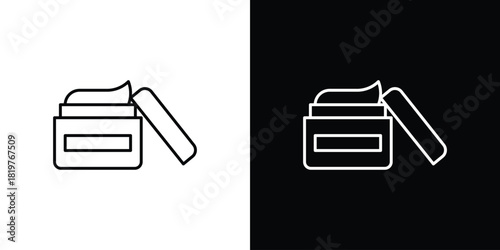 Cream icons vector template, EPS 10 for design